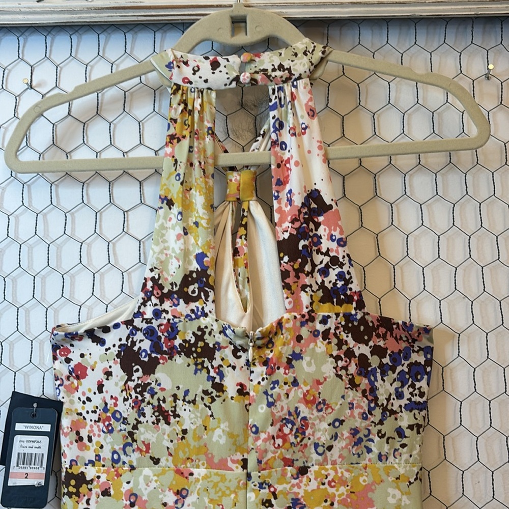 NWT Guess Winona Multicolor Maxi Dress - Picture 8 of 15